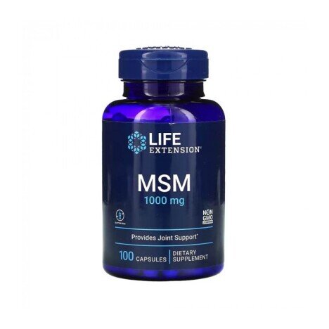 MSM (Methylsulfonylmethane) 1.000mg 100 Capsule, Life Extension